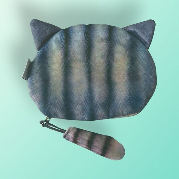 Kawaii Cat Face Coin Purse Wristlet – Cute Kitten Zipper Pouch - Picture 3 of 5